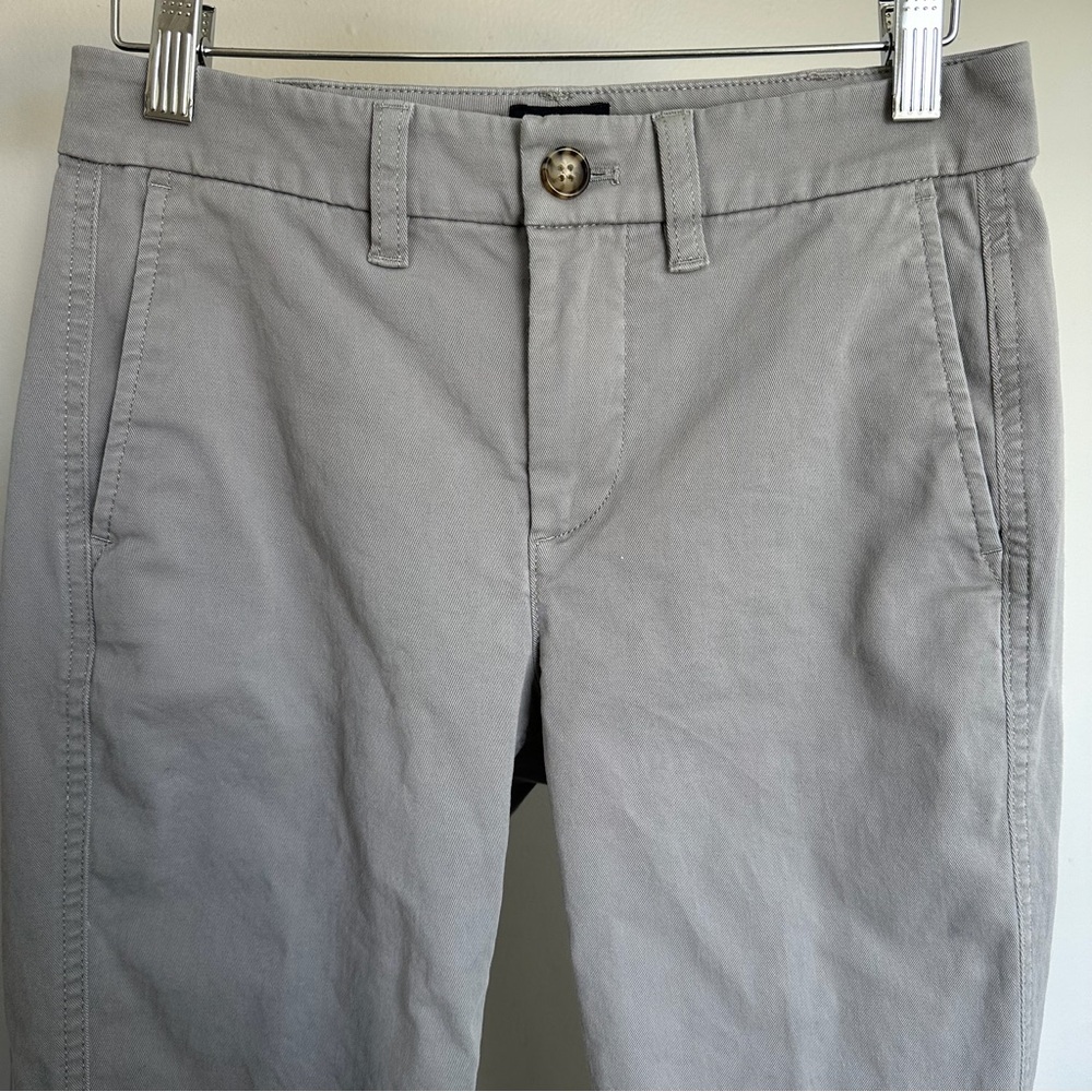 J Crew Women's High-Rise Girlfriend Chino in Gray
